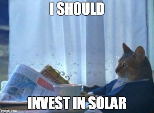 Thinking about getting solar panels for my home. The sun has been my landlord for free all this time, it's time to pay the rent! 😂
#SolarInvestment #SolarEnergy