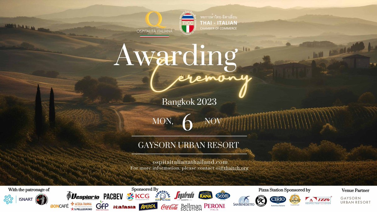 Thai-Italian Chamber tweet media