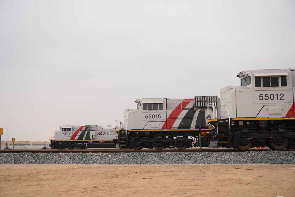 Etihad_Rail's tweet photo. Etihad Rail… The New Choice for Transportation and Logistics in the Country. Streamlined trade with greater capacity, optimised freight movement, and, above all, a cost-efficient and more sustainable solution for your business. https://t.co/Se06ReUnXn