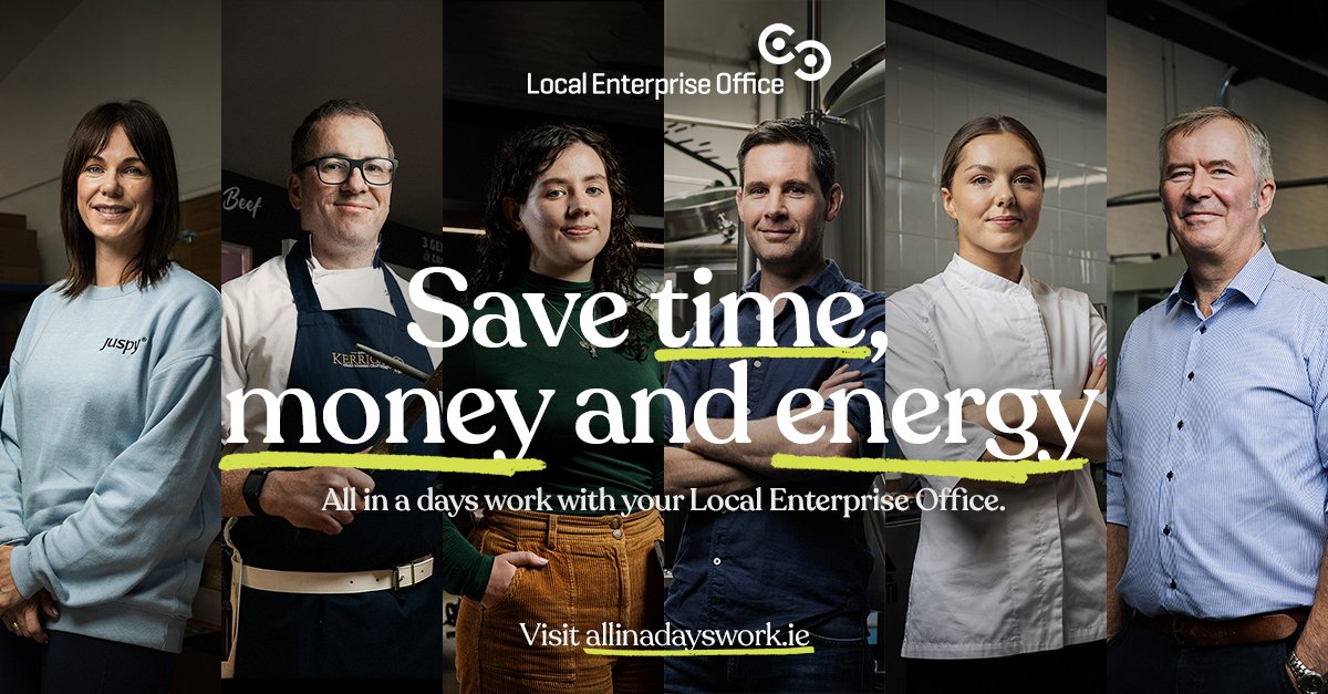 Sign up to start saving time, money and energy for your business at allinadayswork.ie 📷 Thousands of businesses have already saved time, money and energy thanks to the support they received from Local Enterprise Office. Start Saving Now: allinadayswork.ie