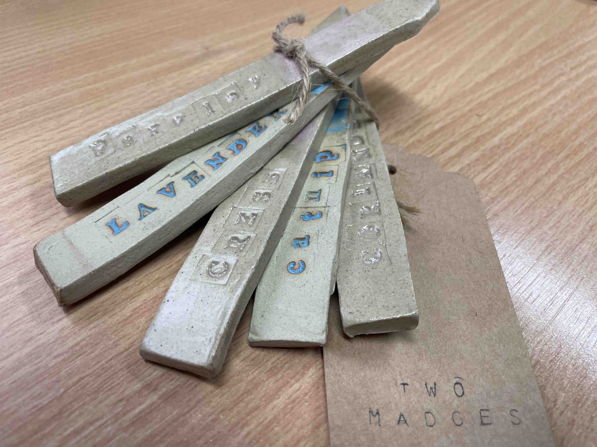 SharpesMuseum's tweet image. New Maker Alert!!!!
We are delighted to welcome Two Madges to the Sharpe’s maker family. Beautiful seed labels in pottery as well as tealights. Get your Christmas ahopping done early!
#localmaker #supportheritage