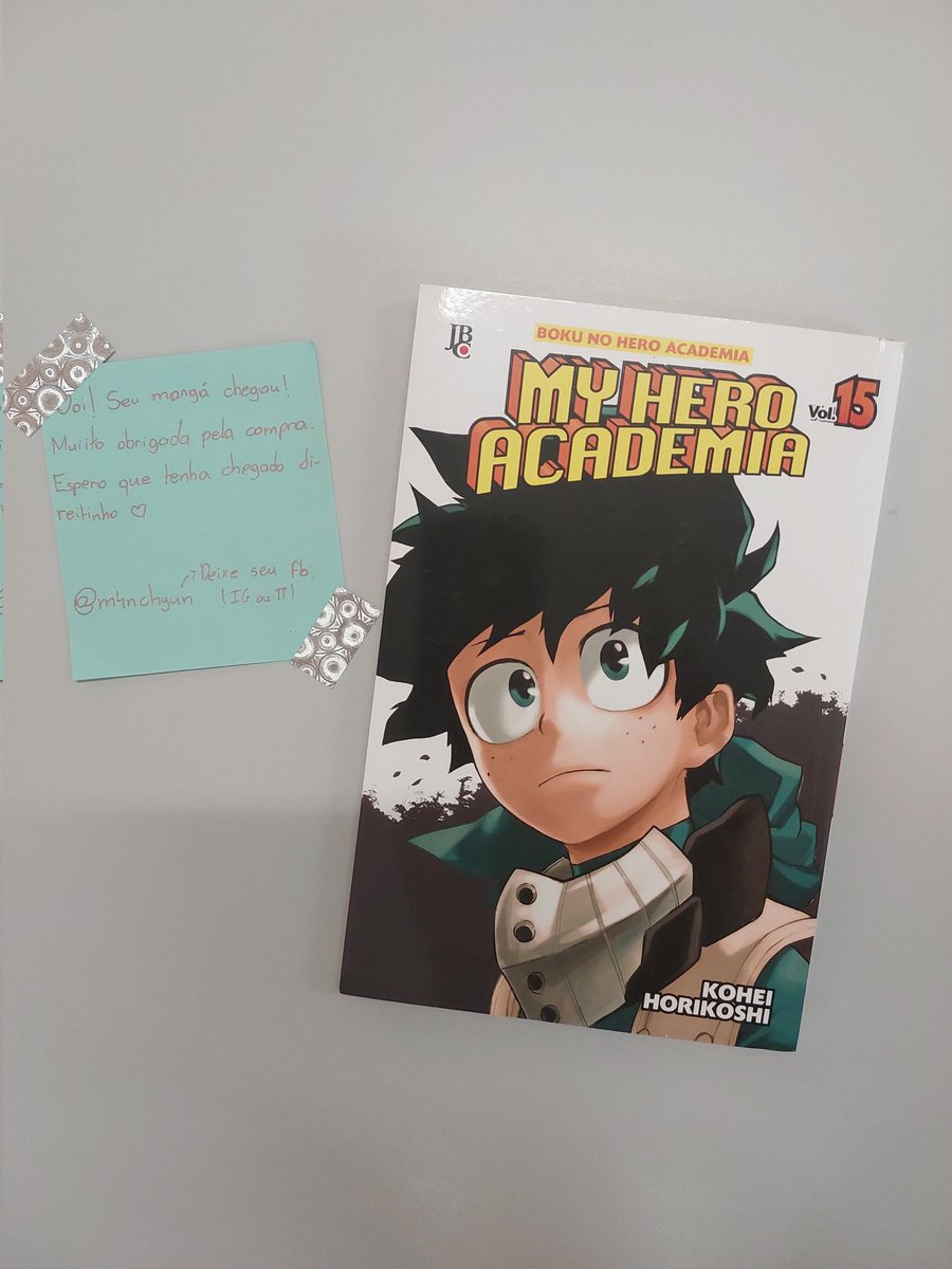 enhypow's tweet photo. 📩!¡ Feedback super positivo pra @m4nchyun

foi um amor de pessoa comigo do início ao fim, me vendeu esse mangá que veio muito bem embalado e chegou bem rápido. muito obrigada ! https://t.co/zigptYMGeV