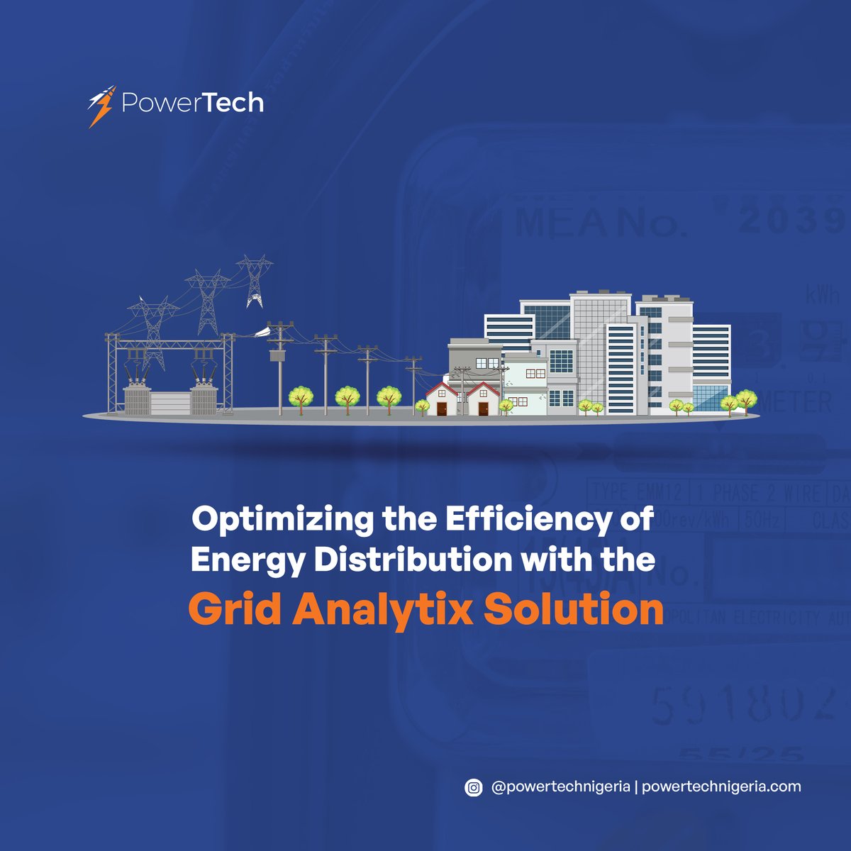 PowertechNg's tweet photo. At Powertech, our expertise lies in the optimization of distribution grids. We achieve this through the vigilant monitoring of vital assets such as transformers and RMUs, all made possible by our Grid Analytix solution.⚡
#GridAnalytix #EnergyOptimization #PowertechSolutions https://t.co/k95ocTwQkx