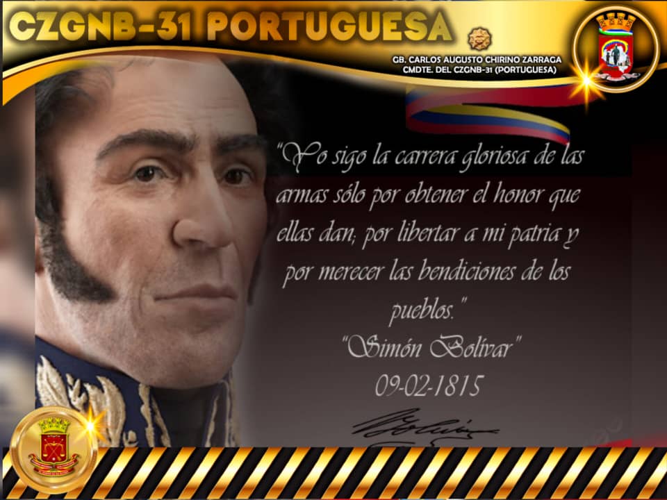 1cia21's tweet photo. #20OCT23 pensamiento del libertador Simón Bolívar https://t.co/uFx9mrez7S