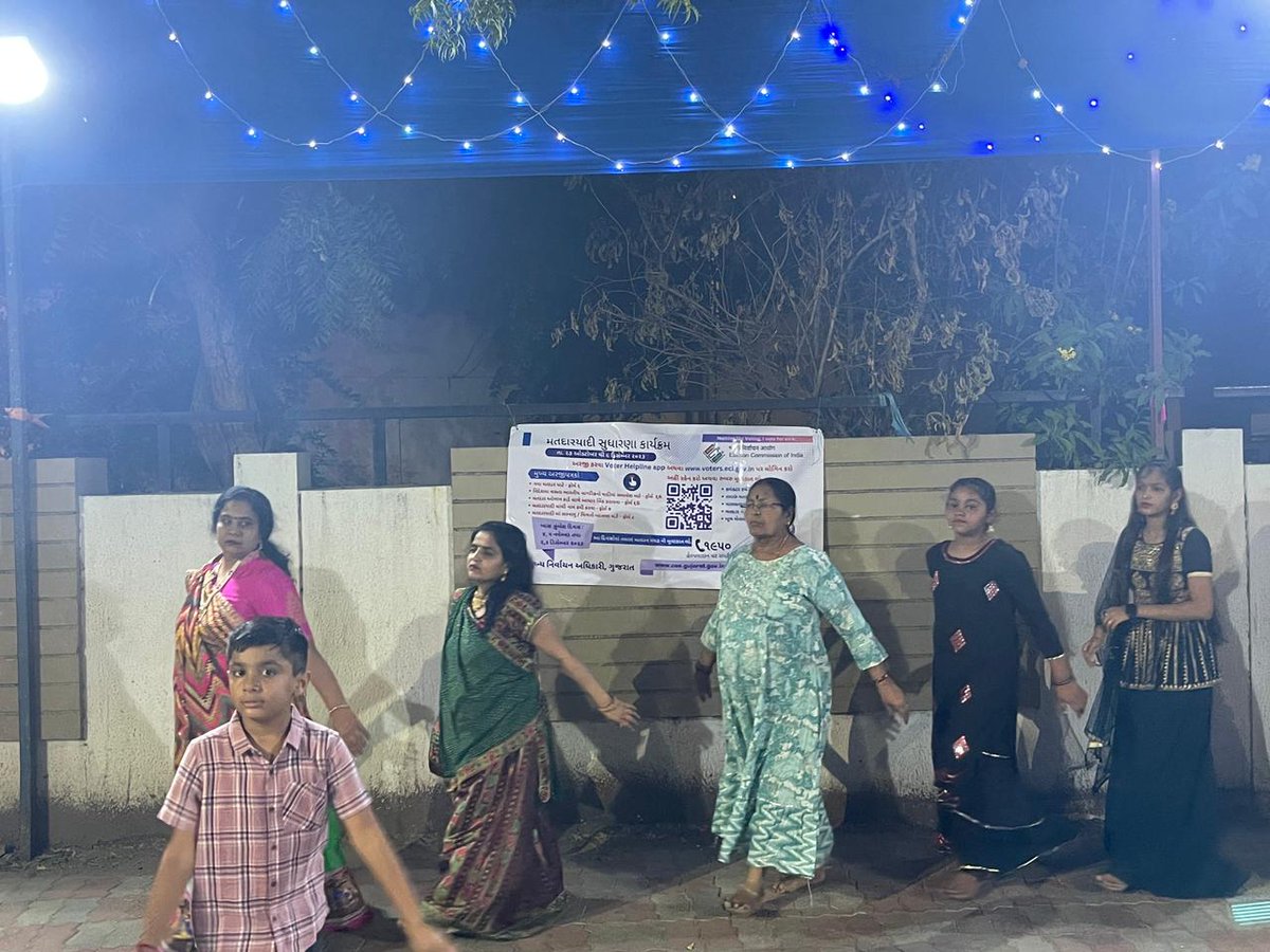 AnandElection's tweet photo. Navaratri Celebration In Anand District. @ECISVEEP @CEOGujarat @CollectorAnd https://t.co/syBhYBtScj