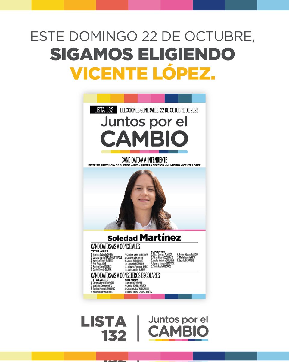 Este domingo vota por Vicente López.
