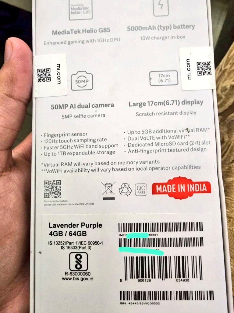 yatin_aneja's tweet photo. @AmitAgarwal @AmitAgarwal worst experience. Ordered an "Oppo A78" from amazon and received a "Redmi 12 C". Amazon provided a bill of Oppo A78, The Imei number on the amazon Oppo A78 invoice is matching with Redmi 12 C imei. How is this possible? Seller sent the incorrect mobile please help. https://t.co/NxikmpIk0D
