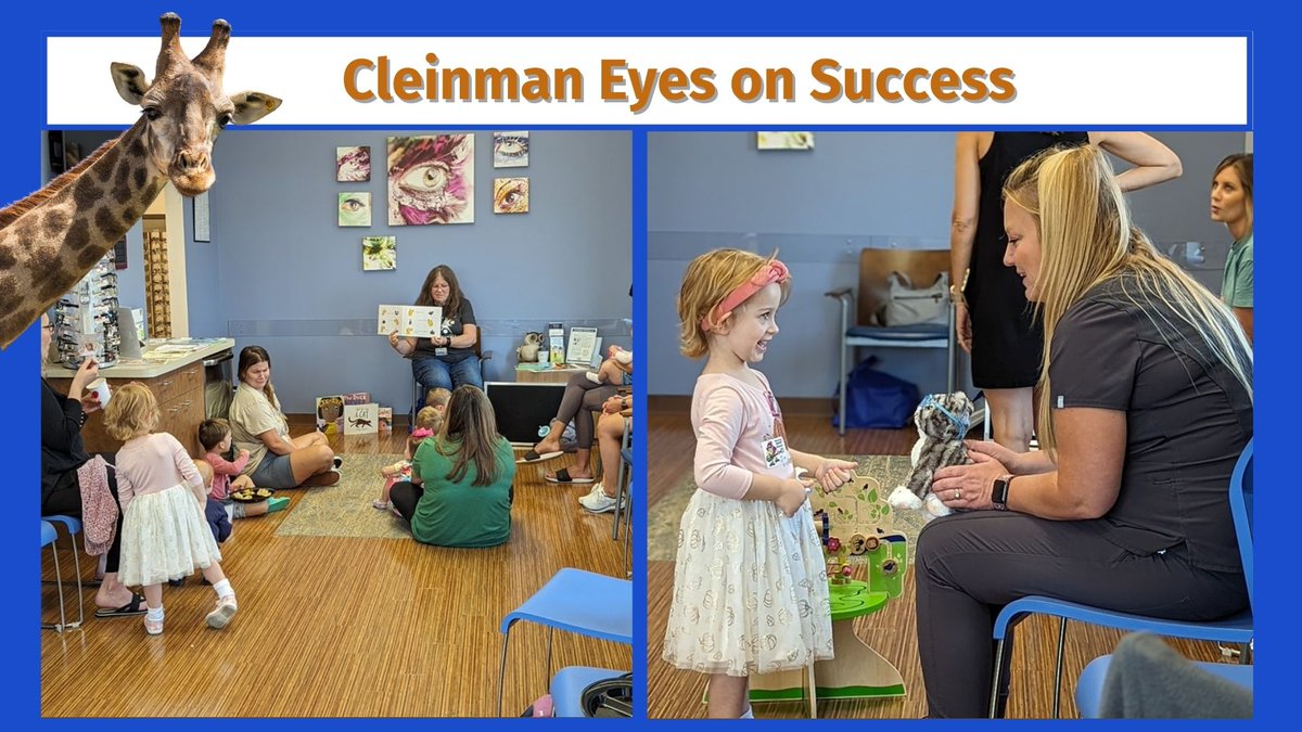 CleinmanPartner's tweet photo. Congrats to Wildwood Vision Specialists in Wildwood, MO for getting creative with educating their community about their InfantSee exams by hosting a fun story-telling event! 👏
#Eyesonsuccess #communityoutreach #optometry #optometrists #optometrylife #eyeexams #eyehealth https://t.co/jzMGlQZLd7