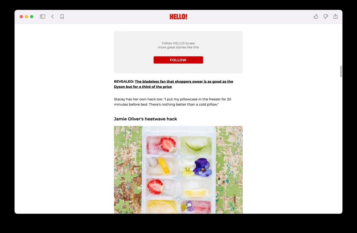 Existing Apple News publishers see a 30-40% rise in new followers when they use FlatPlan. This is mainly due to our inline Follow CTAs that make it easier for readers to engage with publishers. 

Find out how we did this for HELLO!: buff.ly/3DlMLD1
