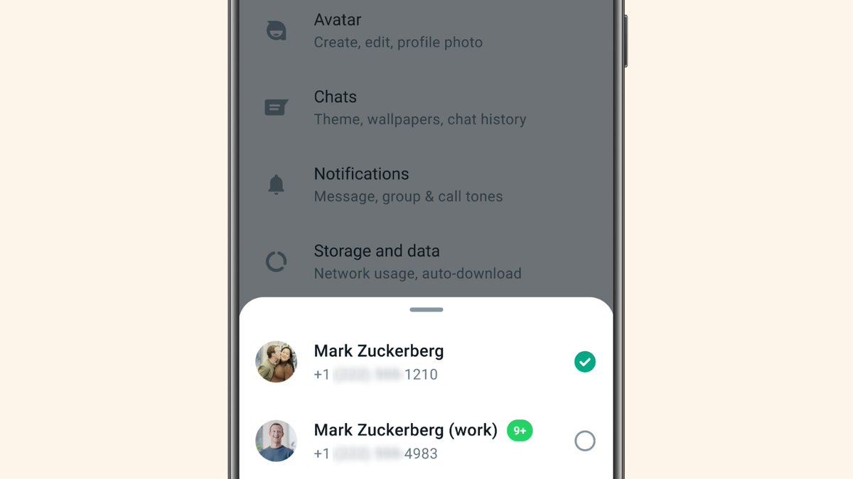 akhitech_in's tweet photo. WhatsApp is set to introduce a feature that enables users to switch between two accounts within a single app. #WhatsApp #WhatsAppNews https://t.co/Gu2Z0Idq6D