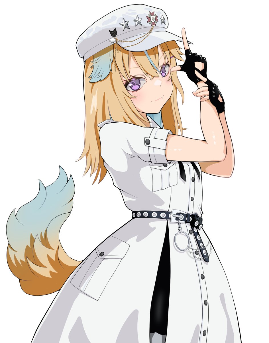 「【深層組/従井ノラ】 ノラ君に軍服コーデ着てもらいました #のらーと」|ESCII(えすきー)のイラスト