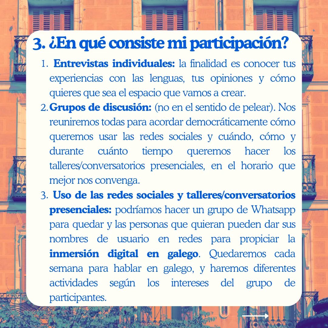 unhaprimavera's tweet photo. ¿Te gustaría aprender gallego en Madrid? Estamos organizando un proyecto para aprenderlo de manera amena, haciendo amistades (qué mejor inmersión lingüística) porque para as linguas, e sobre todo, para as falantes, non hai fronteiras! Agradezo a difusión 💙🌊🫂
1/3 https://t.co/s1DxrynIVQ