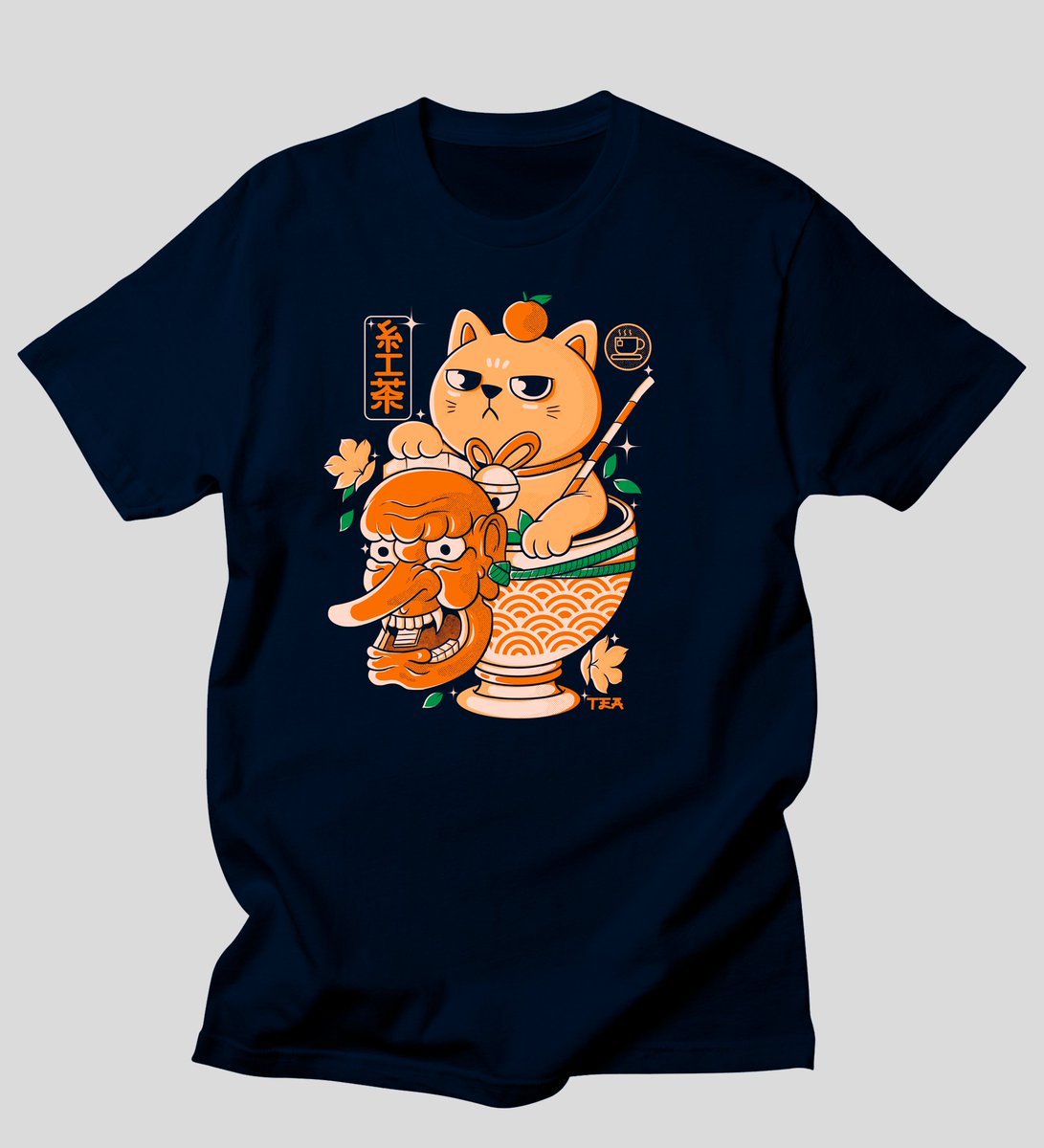 Japanese Tea
Um chá de laranja com um toque oriental e adição de gatinho mau humorado.