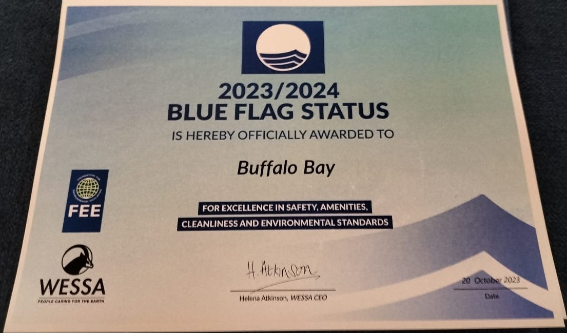 KnysnaMuni's tweet photo. TWO BLUE FLAG BEACHES FOR GREATER KNYSNA
Brenton-on-Sea and Buffalo Bay beaches have once again received Blue flag status for the 2023/2024 holiday season.
#inclusive #innovative #inpired https://t.co/HFH6jKJqkk