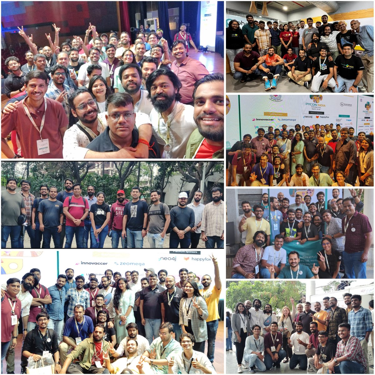 pyconindia's tweet image. Hats off to our amazing #PyConIndia2023 volunteers! 🙏👏 Your hard work, enthusiasm and teamwork made this event a great success. We couldn't have done it without you. Cheers to a fantastic team! You rock🔥💯
#PyConIndia #PythonForAll #CodeCollaborateCelebrate