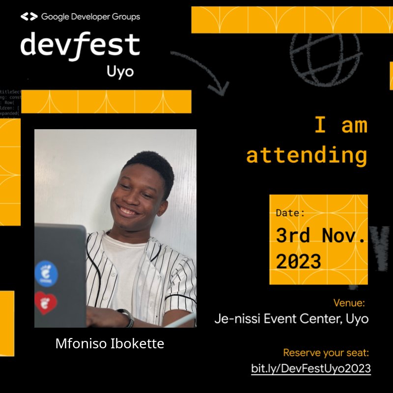 See you at @devfestuyo2023😌

#DevFest2023 #devfestuyo