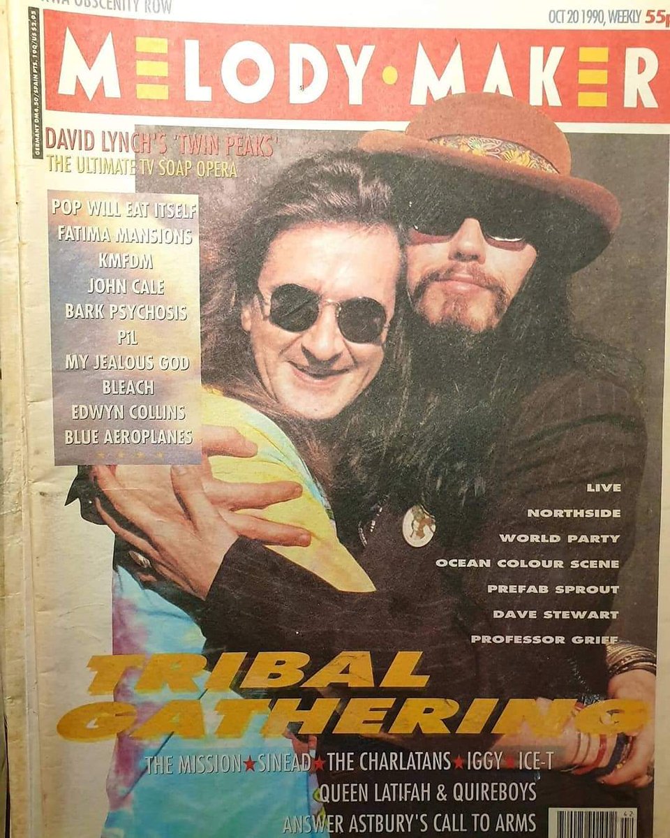 20 de Octubre pero de 1990. IAN ASTBURY aparece en la portada de MELODY • MARKER junto a Wayne Hussey en + 𝕋𝕙𝕖 𝔾𝕒𝕥𝕙𝕖𝕣𝕚𝕟𝕘 𝕆𝕗 𝕋𝕙𝕖 𝕋𝕣𝕚𝕓𝕖𝕤 𝔽𝕖𝕤𝕥𝕚𝕧𝕒𝕝 + 🇷🇪🤟🏻
*
*
*
{ #ianastbury #thecult #waynehussey #themission #thegatheringofthetribes  #festival }