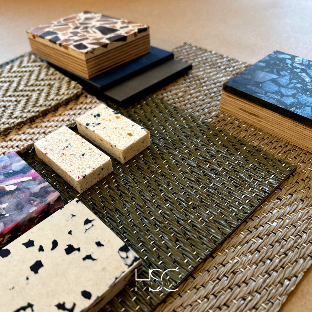 HSCinteriors's tweet photo. As we come to the end of #RecycleWeek2023 we have collated some of our favourite recycled materials we love to use in projects.
@bolonflooringuk @duratdesign @eaton_square @surfacematter @plasticiet @mtofurniture @smileplastics @_foresso @wearepaperstone #ecofriendly #sustainable https://t.co/S5xqTPtjS9