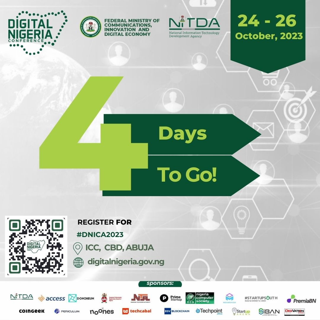 DigitalNigeria1's tweet photo. It's almost here!
The biggest gathering of digital experts in Nigeria. We can't wait to welcome our amazing speakers and participants.

Use the link below to secure a seat with other industry experts.
https://t.co/5NeiLBwqgE #DNC2023 #DigitalEconomy https://t.co/6kmKvG7wsU