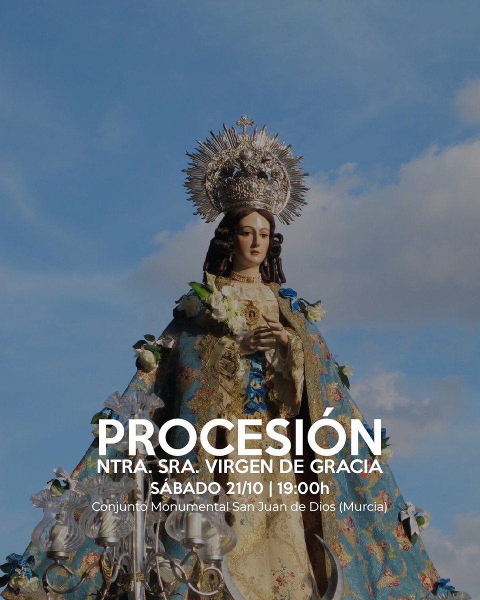 🗓️| Mañana, sábado 21 de octubre,nuestra Agrupación volverá a procesionar por las calles de Murcia, en este caso, acompañando a Ntra. Sra. Virgen de Garcia de <a href="/cofradiasalud/">Cofradía de la Salud</a> , como ya viene siento habitual en estos últimos años.

¡Vuelve la música! ♥️