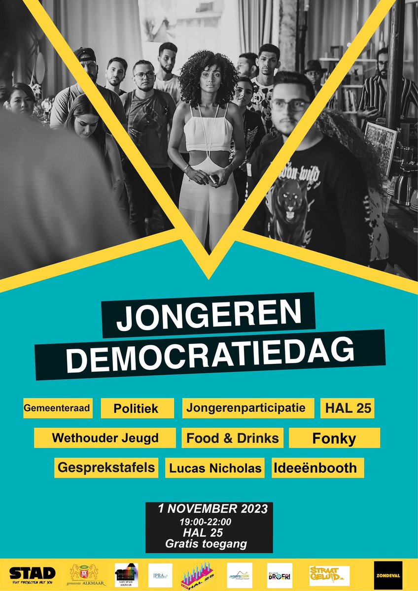 De <a href="/gemeentealkmaar/">Gemeente Alkmaar</a> organiseert weer een #jongerendemocratie dag op 1 nov in #HAL25 jongeren kunnen in gesprek met #raadsleden en #jongerenorganisaties Fijn  als je komt en met ons in gesprek gaat over thema’s die voor jou belangrijk zijn!