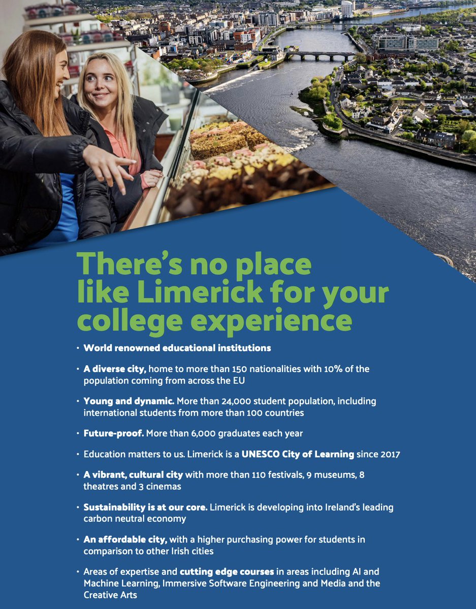 Limerick Student City Prospectus Unveils World Class Educational Destination! Download the prospectus here: limerick.ie/sites/default/… @UL @ULGlobal @MICLimerick @TUS_Midwest @LimerickCouncil @Limerick_ie @ilovelimerick