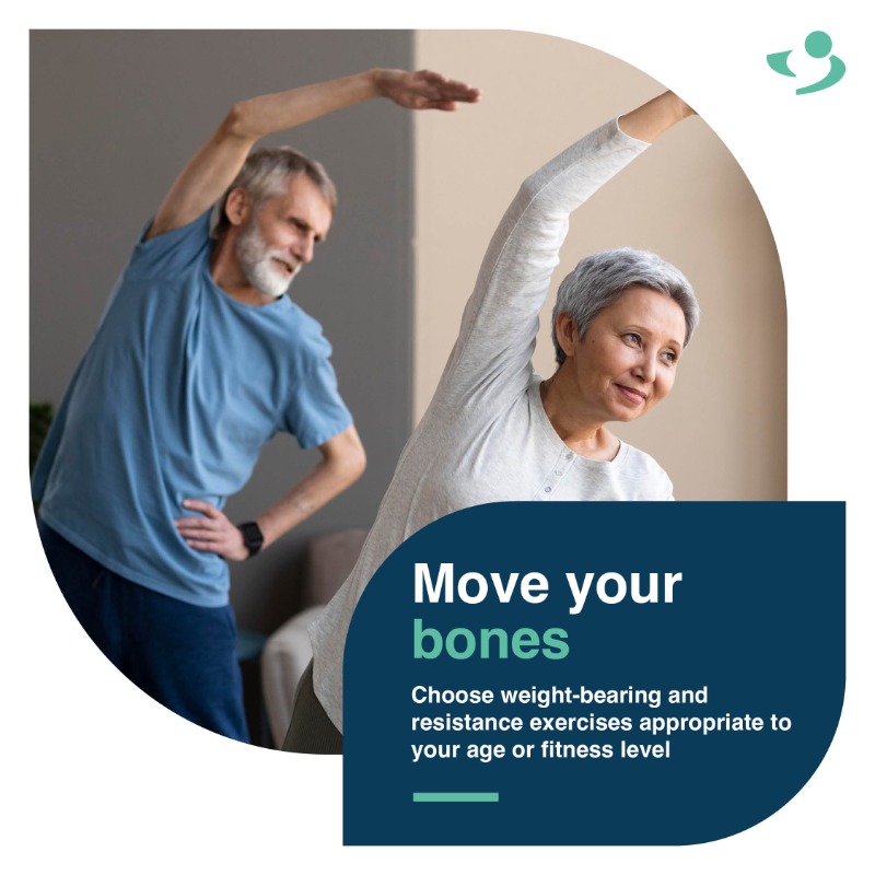 SEHAHealth's tweet photo. Today is World Osteoporosis Day.
Did you know that osteoporosis affects 1 in 3 women and 1 in 5 men 50 years of age or older?
#StepUpForBoneHealth, swipe to discover powerful ways to protect your bones. Spread the word by sharing this post, & let's #BuildBetterBones together!