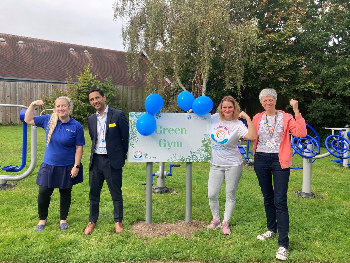 Caring Minds and Birmingham Community Healthcare charities have come together to fund a new ‘Green Gym’ at the Juniper Centre, located in Moseley. 🏋💪

Read more about this story and what our staff members think of the new space! 

👉bsmhft.nhs.uk/about-us/news/… <a href="/bhamcommunity/">@bhamcommunity</a>