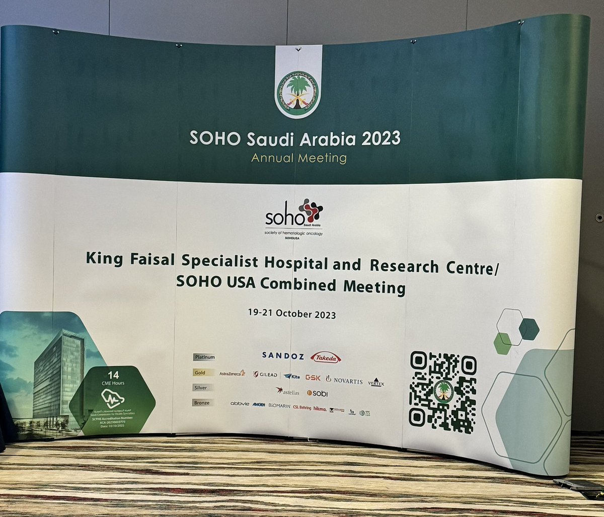 Honored to present at SOHO Saudi Arabia meeting. I am proud of the colleagues advances and achievements at KSA with state of art pt care and research and appreciative for the warm genuine hospitality. sohoksa.com/wp-content/upl… @SocietyofHemOnc @KFSH @MoffittNews
