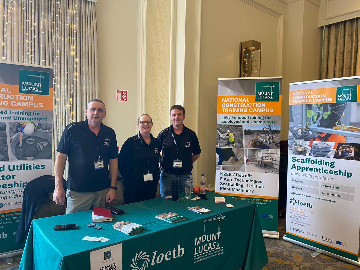 Huge thanks to the team at LWETB who hosted an Apprenticeship Expo in the Mullingar Park Hotel yesterday, For More Information on our Courses visit mountlucas.ie #utilities  #LeavingCert #apprenticeships #GenerationApprenticeship #construction #LOETB #earnasyoulearn