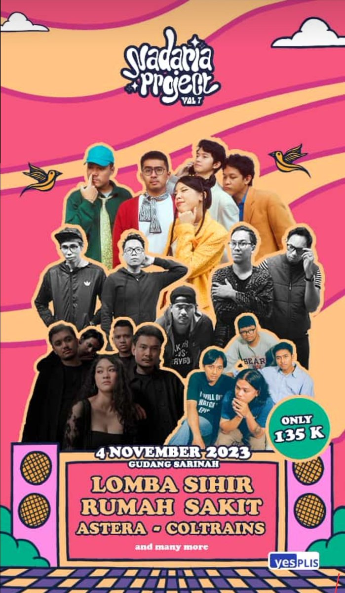info konser ❗️❗️
ada lomba sihir, rumah sakit, astera dan coltrains cuma 135k !!?!?

reply/dm yg mau tiketnya ya nnti ku ksh link tiket dan kode vouchernya🤩

YAKIN GA MAU KETEMU BASKARA ?? kapan lagii coba