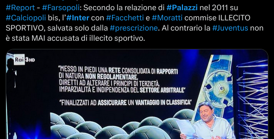 deweytango's tweet photo. @MaurizioMannoni @Virus1979C Tu le parole sbagliate le hai dette in onda, intimando più volte a #Ranucci di #report di non affrontare un argomento che non gradivi.
#smokingbianco 
#secondastelladicartone
#figcmafia 
#palazzi 
#sempreprotetti 
#passaportifalsi e #plusvalenze #inter sistemate con delle multe. https://t.co/xgZhMxUI8Z