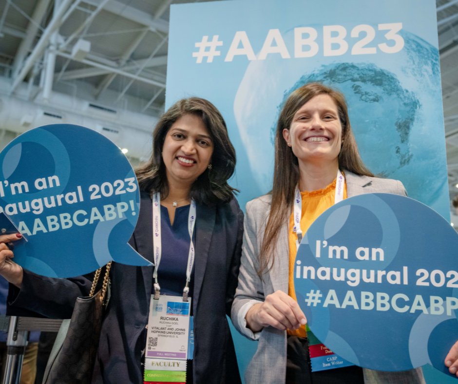AABB's tweet photo. The inaugural #AABBBioPavilion was ex-cell-ent! 🧬 

Thank you to this year’s event speakers, participants and sponsors for joining us at #AABB23. And congratulations to the inaugural class of #AABBcabp recipients! We had the best time celebrating this achievement with you. https://t.co/XXXBNGxF5f
