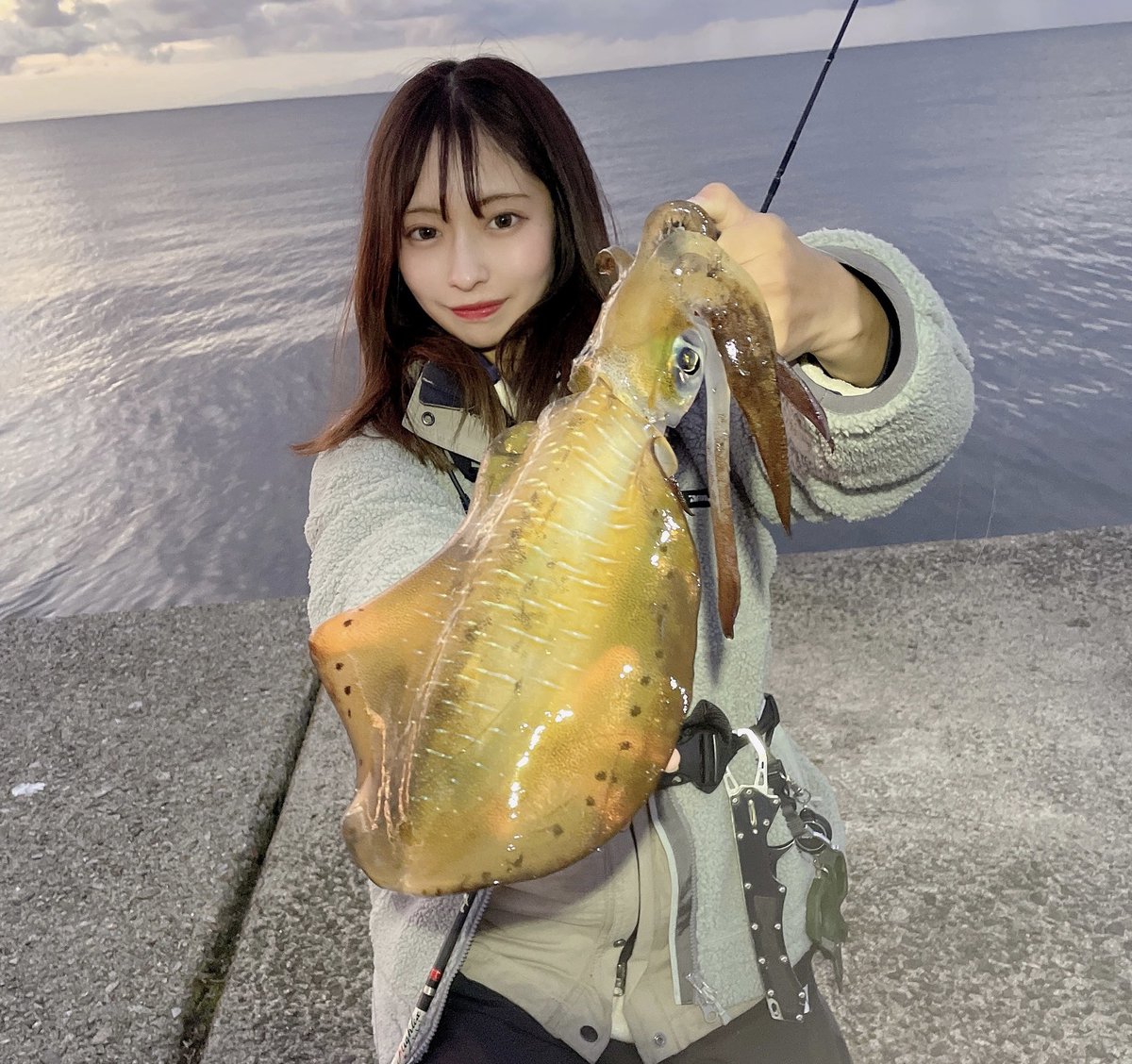 初エギング🦑 良型秋イカ、嬉しい!!雄!! #エギング #tulalajp #groovy70s