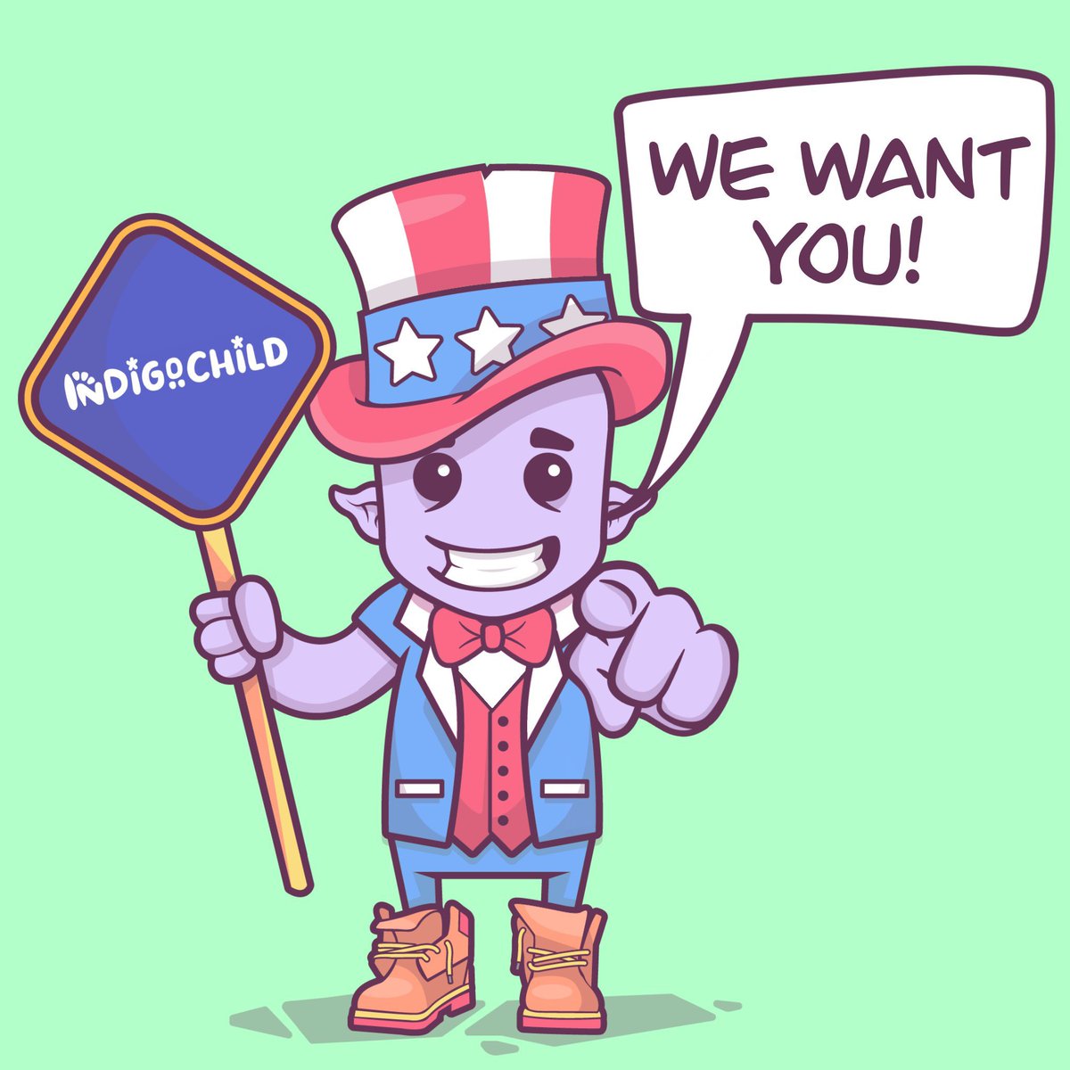 HermaNFT_eth's tweet image. GM LEGENDS ❤️

Today’s mantra is SIMPLE…

“WE WANT YOU!” 🫵🏼

Tag 3 legends who you know will love the #IndigoChild fam ❤️

Ya boy @Flynn_howitt has this🚀 aiming at the🌝 

Grab yourself a @IndigochildNFT, send me a DM and come check out the GC that is poppin’ off 😂

LFindiGO🔥