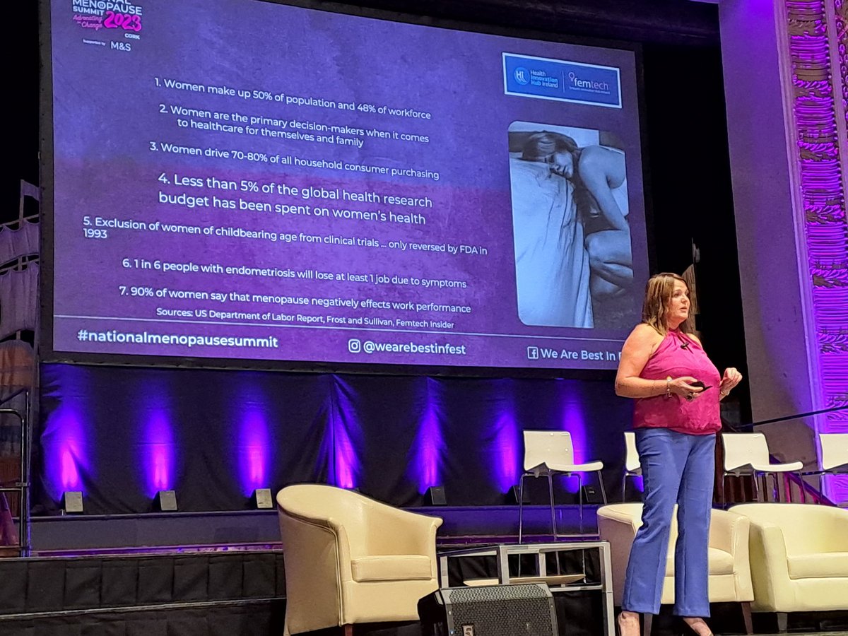 Thanks to @tanya_mulcahy for shedding light on an important issue: <5% of the global health research budget is spent on women's health. A stark reminder of the need for greater investment in gender-specific healthcare      #NationalMenopauseSummit
