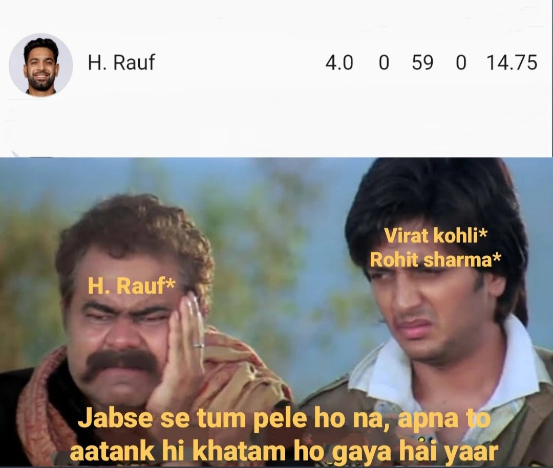sumitparariya's tweet photo. Is H. Rauf on way to becoming Pakistan's Dinda? 

#PAKvsAUS #harisrauf #WorldCup2023 https://t.co/nafpx0PoM5