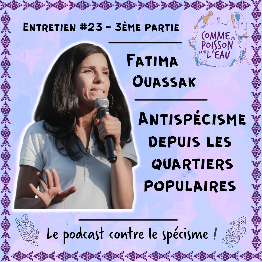 Dernière partie de cet entretien inédit avec <a href="/FOuassak/">Fatima Ouassak</a> 🔥

Contre l'idée qu'il faudrait venir 'appliquer' l'#antispécisme dans les quartiers populaires, mon invitée refuse ce paternalisme et invite à décentrer la lutte pour voir comment celle-ci est pensée depuis les quartiers