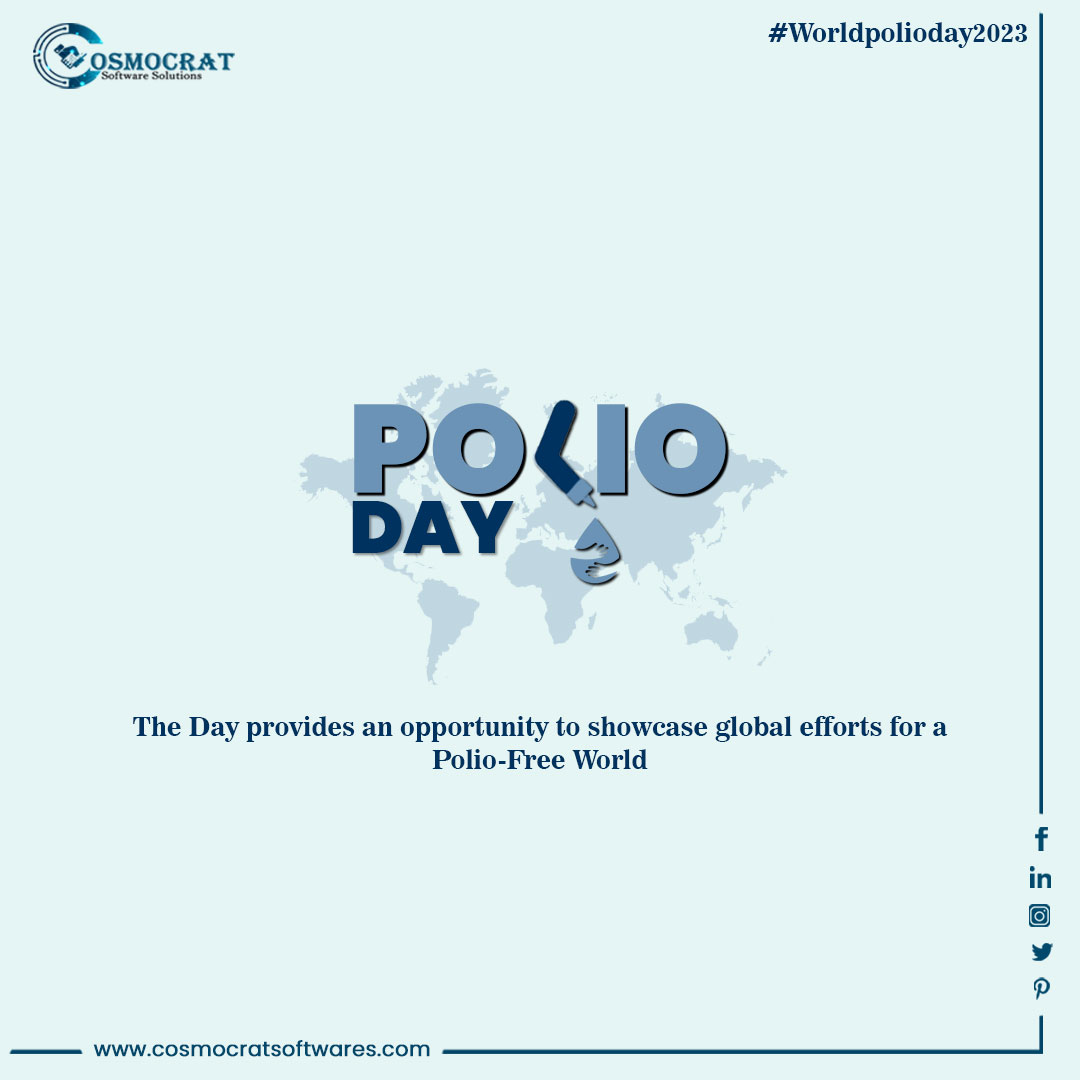 cosmocratsoft's tweet photo. World Polio Day highlights the global efforts to end poliomyelitis (polio) worldwide. Polio is a life-threatening disease caused by the polio virus, which the World Health Assembly committed to eradicate in 1988!
.
.
.
#digitalmarketingagency #worldpolioday #polioday2023 #agency https://t.co/HoKMbvfm0G