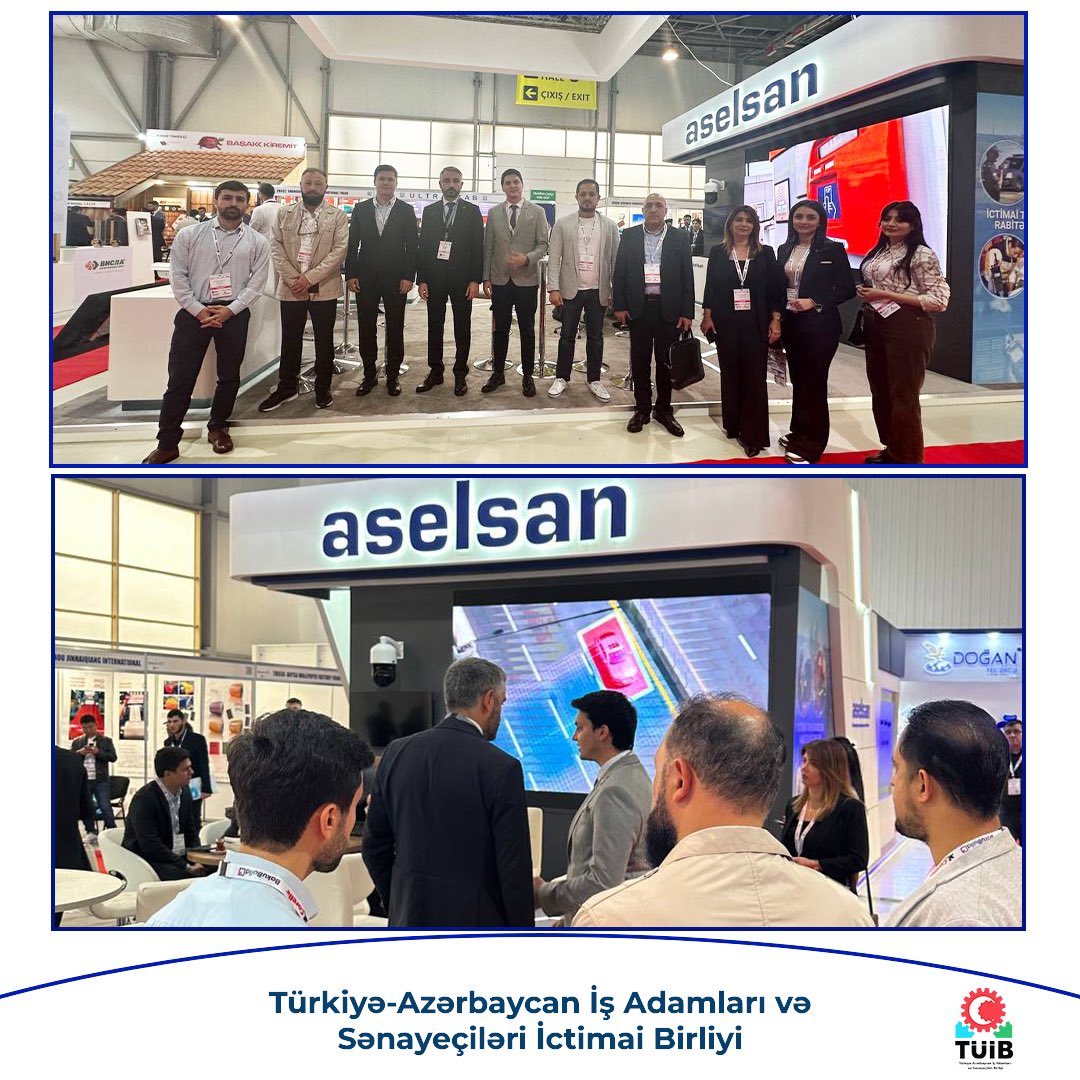 tuibaz's tweet photo. 📌Türkiyə-Azərbaycan İş Adamları və Sənayeçiləri İctimai Birliyi (TÜİB) 28-ci Azərbaycan Beynəlxalq İnşaat Sərgisində iştirak edir.
26 illik təcrübəsi olan BakuBuild sərgisində TÜİB üzvləri: Aselsan, Assan Panel və NB Group şikətləri də iştirak edir.
#bakubuild https://t.co/OyfA8wsS5x