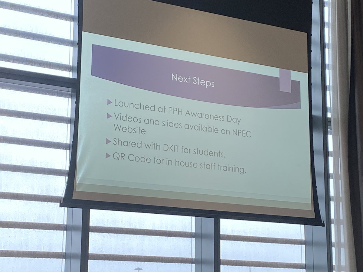 So proud of our very own @Adrienn22975210 presenting @NWIHP conference on the QI implemented @OLOLMat_Unit standardising the process of measuring blood loss after birth Fabulous presentation and thanks to @NPEC_UCC for asking us to present on this important topic #sharedlearning