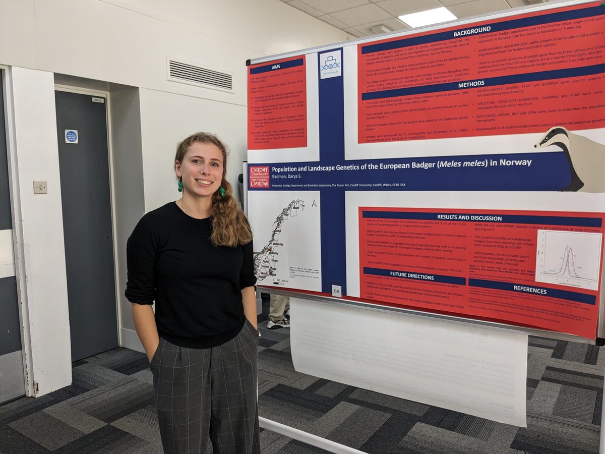 Darya, one of our professional training year students, proudly presenting a poster on her placement project at the @CUBiosciences PTY poster event.

Well done Darya! 👏

#studentresearch