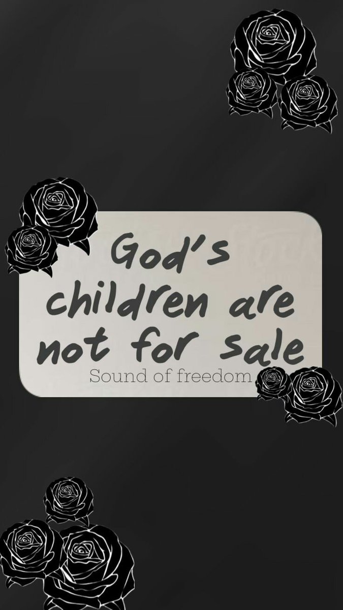 God's children are NOT FOR SALE

             WELL SAID IN

       'SOUND OF FREEDOM'

#soundoffreedommovie #Movies #SoundofFreedom #AngelStudios @SOFMovie2023 #AngelGuild #Streaming #FightForTheLight #SilenceTheDarkness #Freedom
#thriller #TrueStory