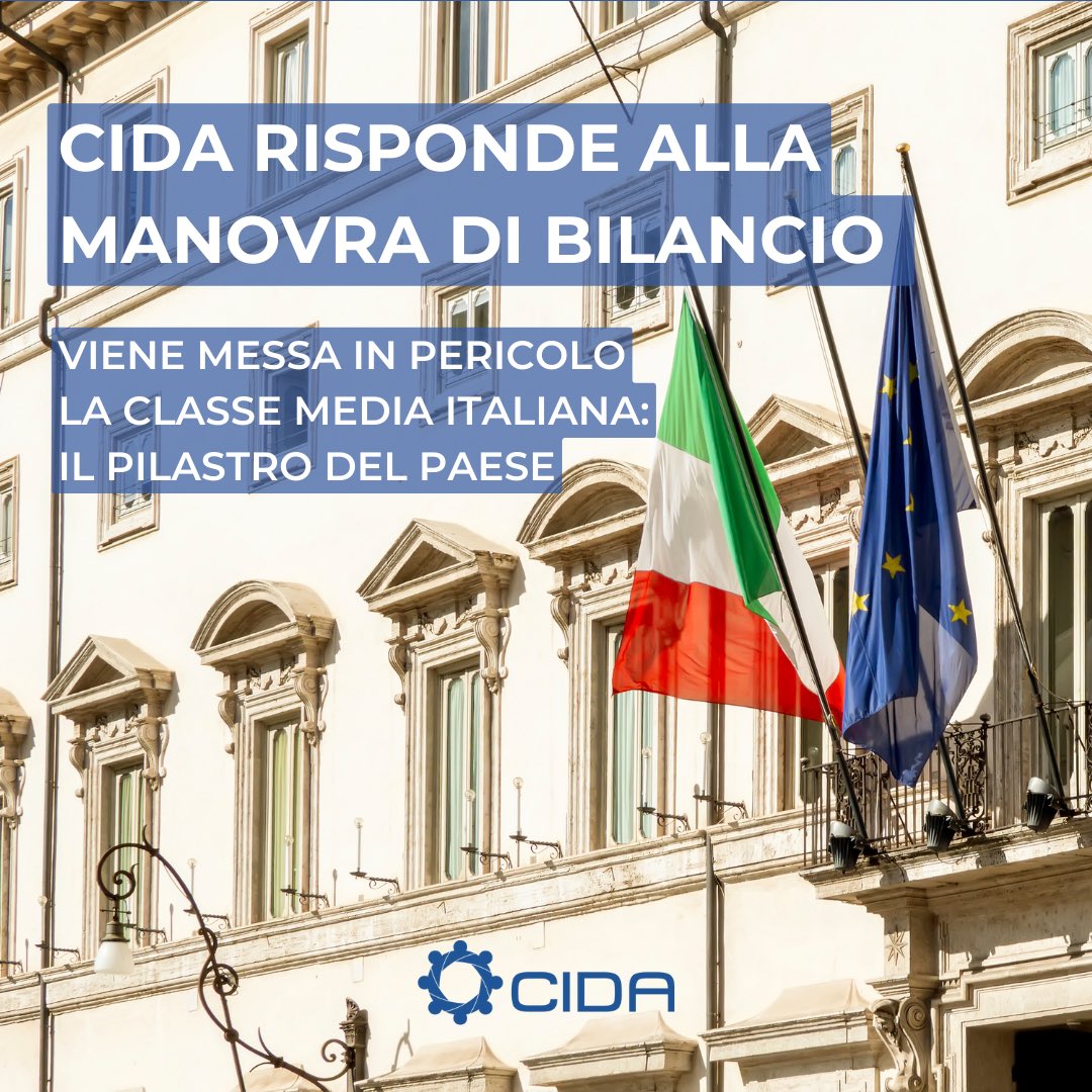 📍#ManovraDiBilancio: CIDA lancia l’appello in difesa delle pensioni del ceto medio.

🎙️Stefano Cuzzilla: “Un ulteriore taglio dell’indicizzazione rischia di bloccare la crescita Paese indebolendo la classe che rappresenta il pilastro dell’economia”.

👉🏻 cida.it/pensioni-anche…