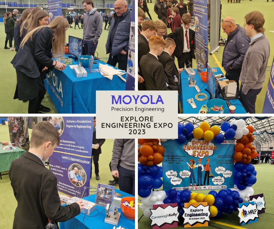 MoyolaPrecision's tweet photo. 🌟What a success🌟
We attended the #EngineeringExpoNI in Meadowbank Arena, Magherafelt on Wednesday 18th Oct and what a fantastic day it was!! The future looks bright for engineering in Mid Ulster!! @midulster_mega https://t.co/7agoUqh5Lv