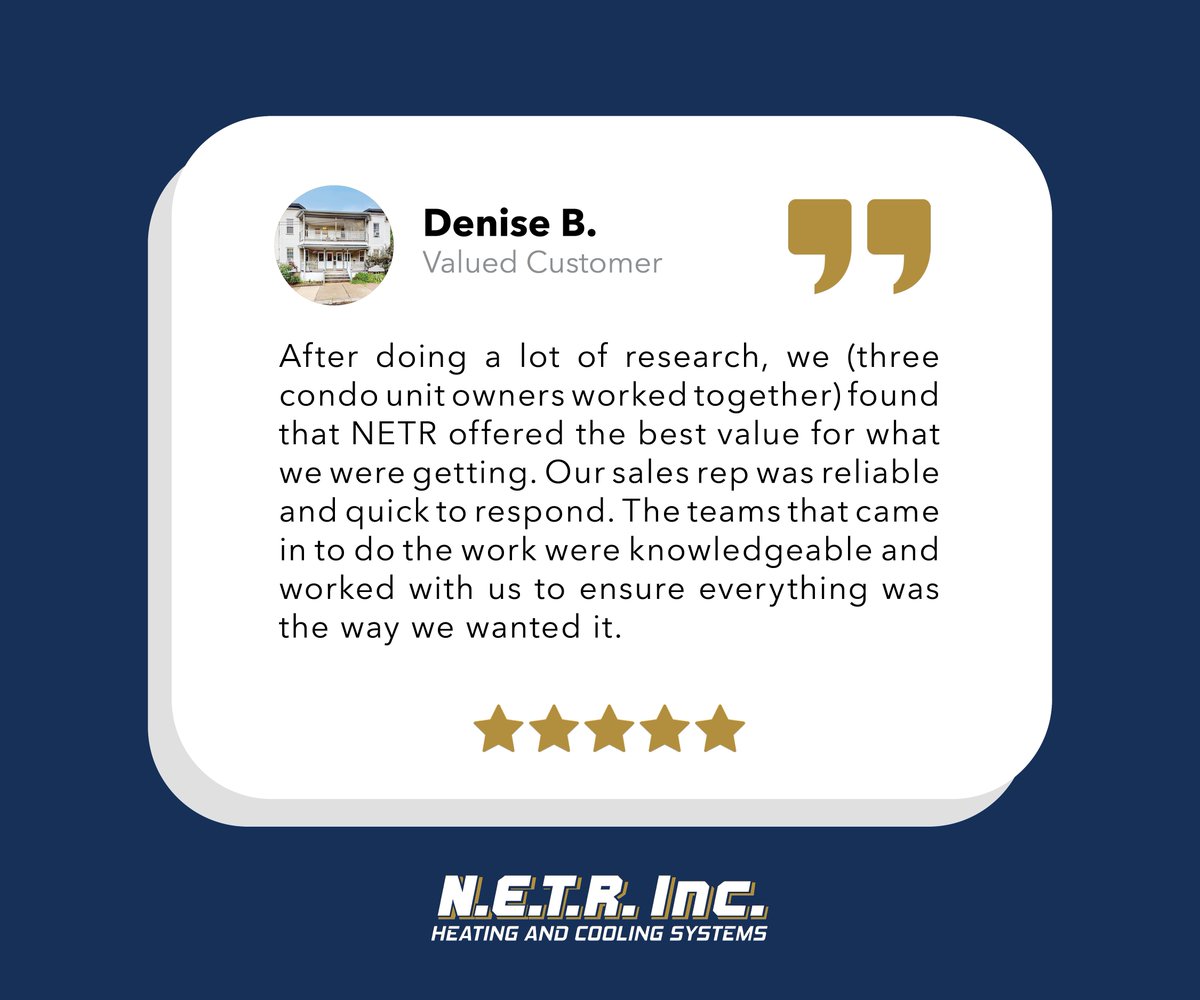 NETRInc's tweet photo. Thank you for the 5 stars, Denise! https://t.co/jMJSKcBEgx