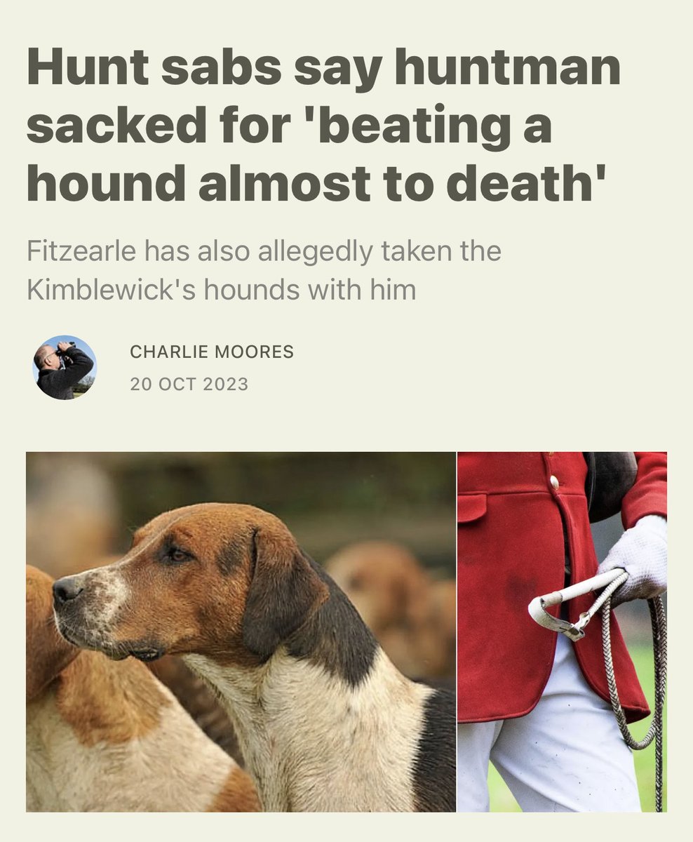 F**k these 'people' - please RT and expose how hunters treat their hounds.

The abuse of hounds isn't just down to a few rogue individuals. Rather, it is endemic in the industry.

@ChrisGPackham  @domdyer70 @rickygervais @samarchitects