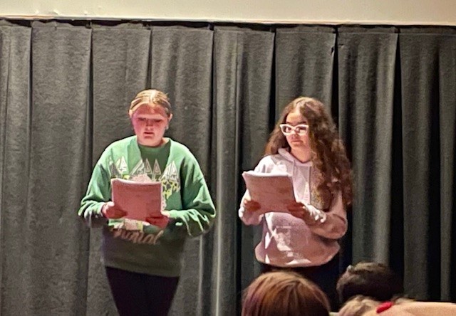 Thanks to @cultureconnectrbk and @upstate_films, 7th gr. students view and discuss the film Smoke Signals, engage with guest speaker, Sachem HawkStorm, and present original poems, as the culmination to a SS/ELA unit focused on Native American culture and early European contact.