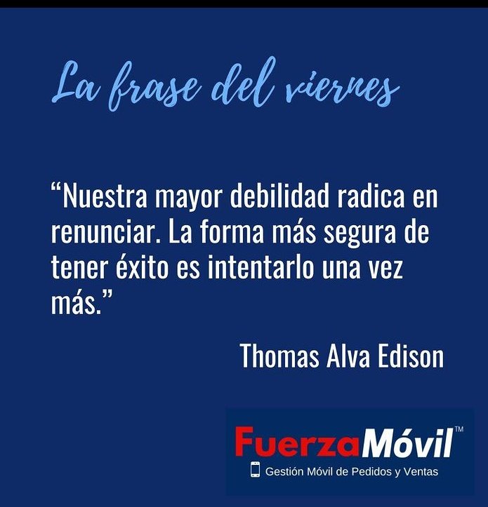 owconsultores's tweet photo. Frase del Viernes #ventas #tecnologia https://t.co/6ITfcMXd5K