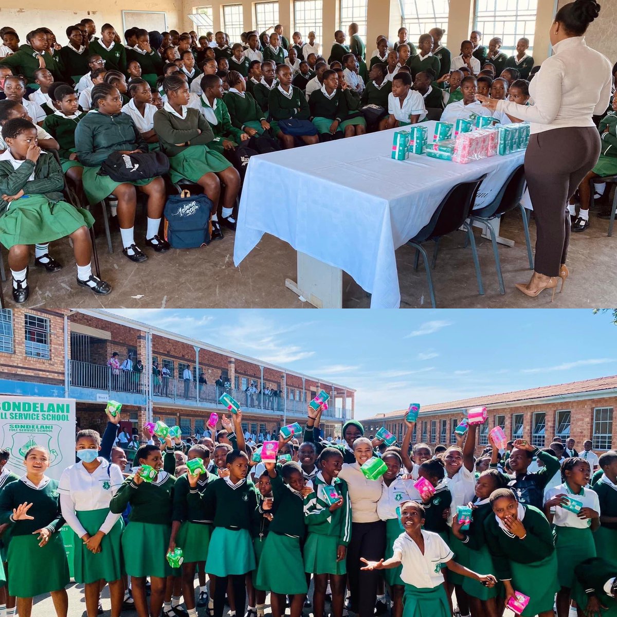 WomenCeoOrg's tweet photo. Women CEO Foundation has made a significant impact in the lives of young girls in Ntuzuma Township. Today, the #HopeForGirls Pad drive distributed over 200 pads to the girl child at Sondelani Full Service School.

#EradicatePeriodPoverty #MenstrualMatters #SDG5 https://t.co/n9U5cJtTkM
